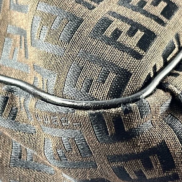 FENDI Brown Zucchino Canvas Briefcase - Picture 8 of 14